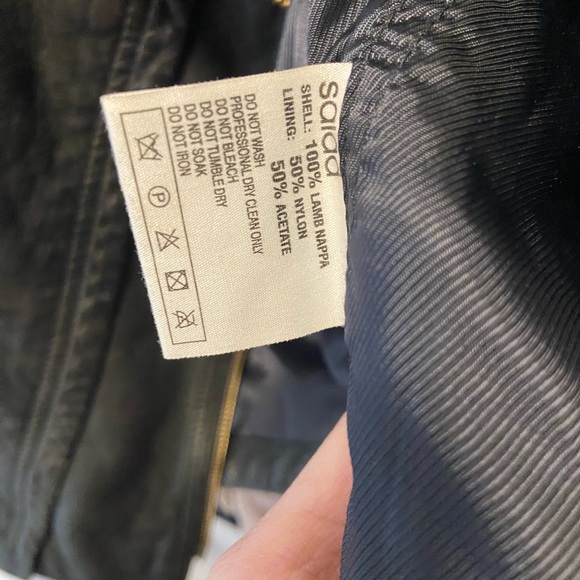 Black leather jacket - Picture 6 of 9